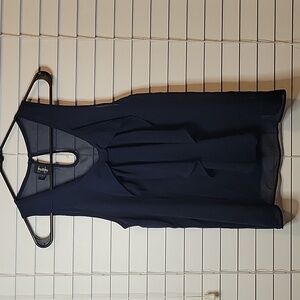 by & by Midnight Blue Ruffle Blouse